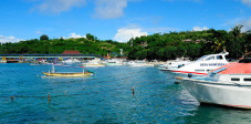 Boote vor Padang Bai, Bali