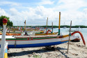 Fischerboote auf der Pulau Serangan, Bali