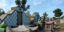 Der chinesische Friedhof in Ampenan, Lombok, Indonesien