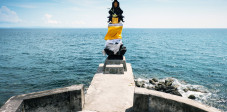 Pura Batu Bolong Tempel, Senggigi, Lombok, Indonesien