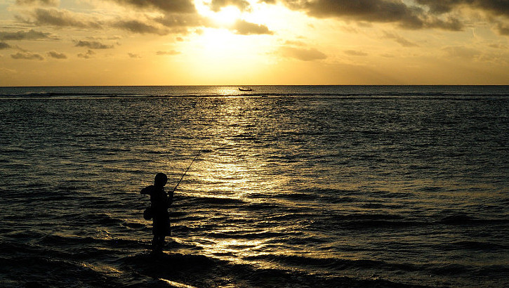 Sonnenuntergang in Kuta, Bali