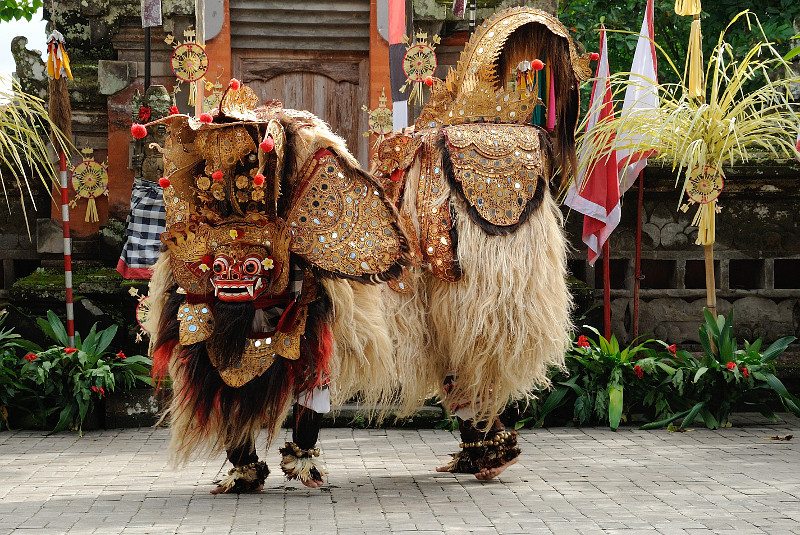 Barong im Barong Tanz auf Bali