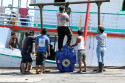Bootsmotor in Benoa Harbour, Bali