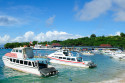 Boote in Padang Bai, Bali