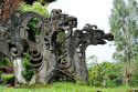 Steinmetzkunst im Pura Besakih, Bali