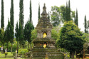Stupa im Pura Ulun Danu Bratan, Bali