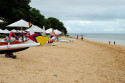 Eine derart entspannte Atmosphäre hat man am feinen Sandstrand von Sanur nur ausserhalb der Hochsaison Strand von Sanur, Bali