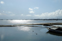 Von Tanjung Benoa aus ergibt sich ein wunderbares Bild über das weite Meer der bei Ebbe besonders schön ist Meer in Tanjung Benoa, Bali