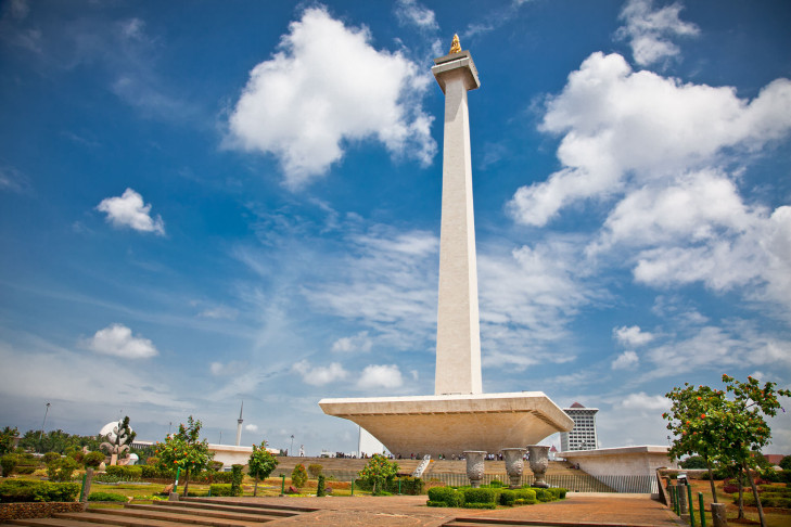 Nationaldenkmal Monumen Nasional Monas, Jakarta, Java, Indonesien