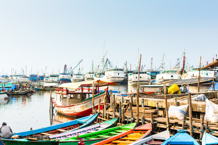 Sunda Kelapa, historischer Hafen, Jakarta, Java, Indonesien